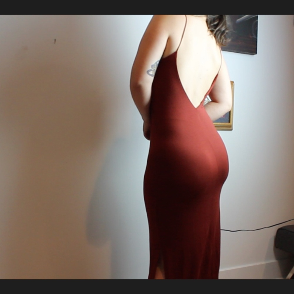 Rust Colored Slip Dress